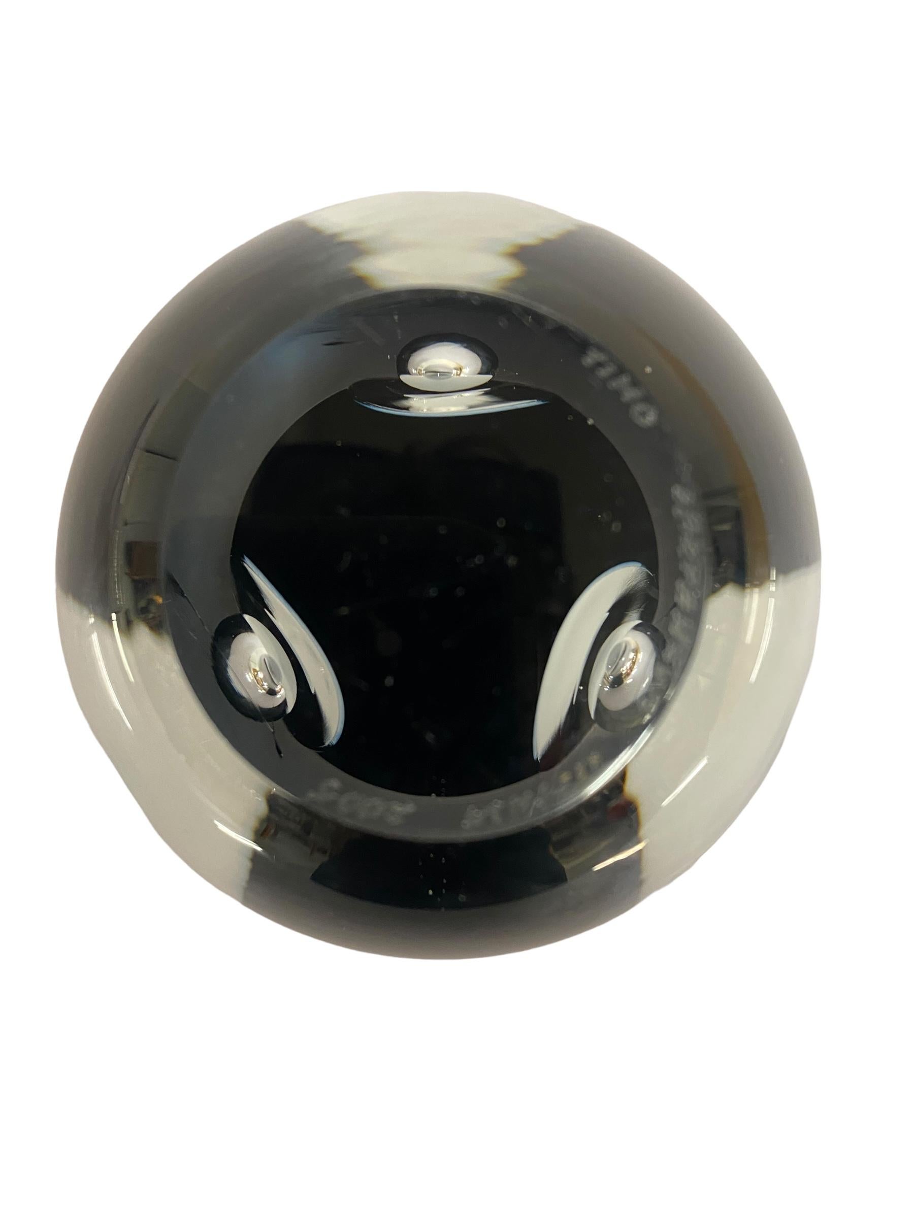 Timo Sarpaneva Claritas Art Glass Objects in bianco e nero, Iittala 2005 in vendita 1