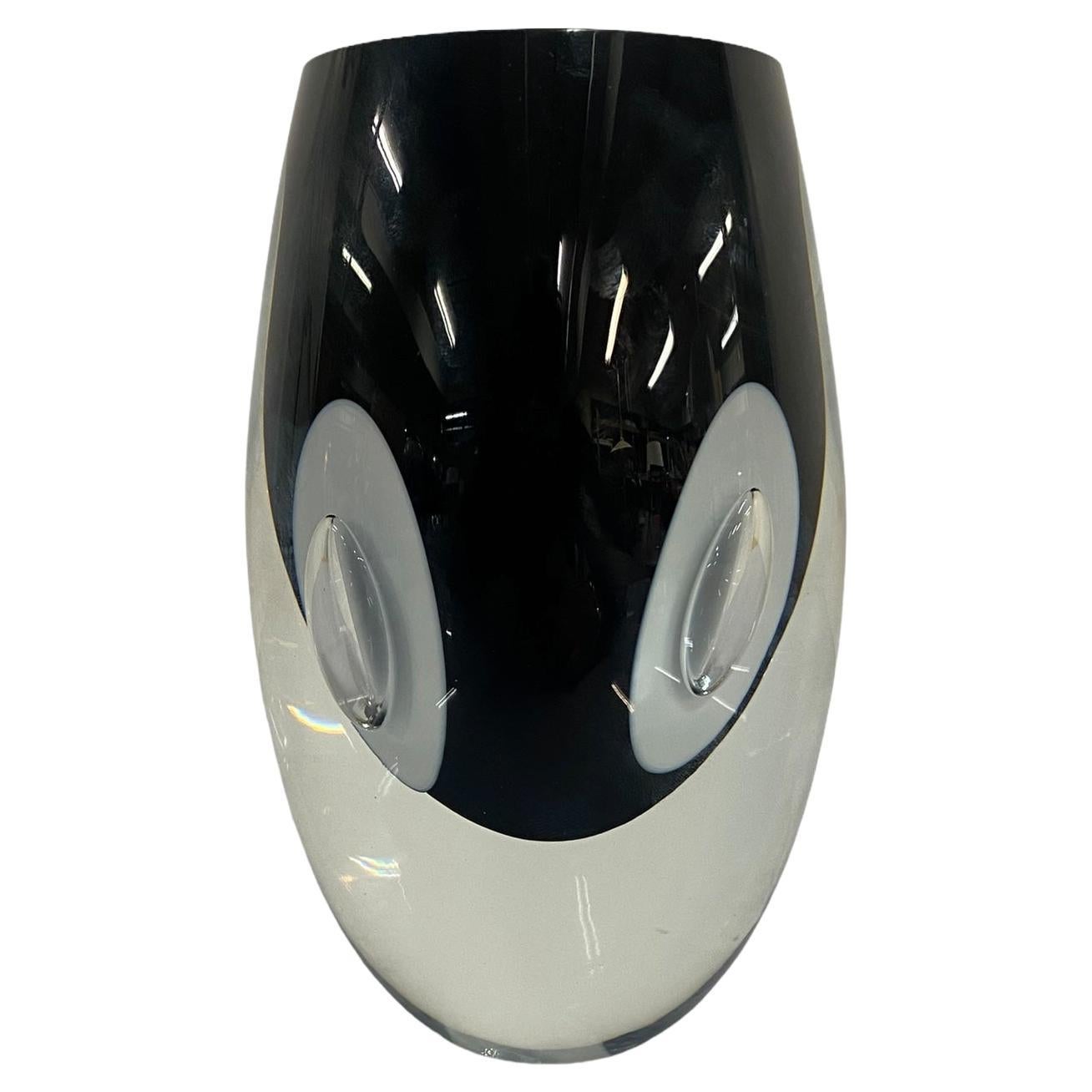 Timo Sarpaneva Claritas Art Glass Objects in bianco e nero, Iittala 2005