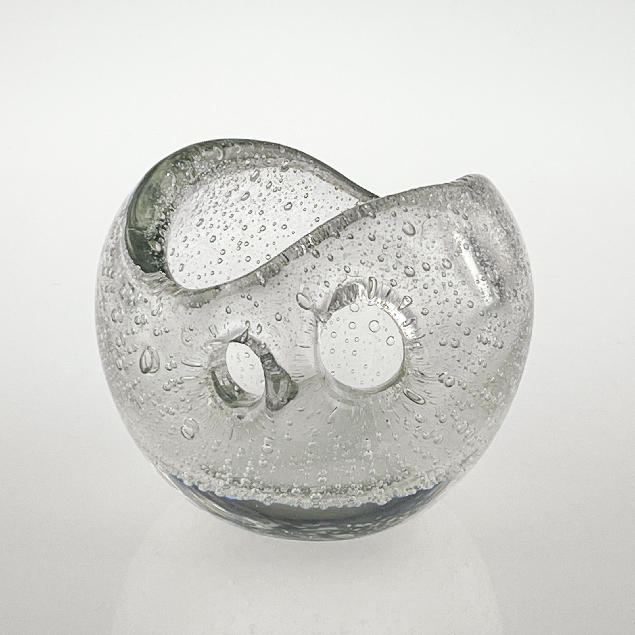 Scandinavian Modern Timo Sarpaneva Glass Sculpture Devils Pearl Handblown 1956 2