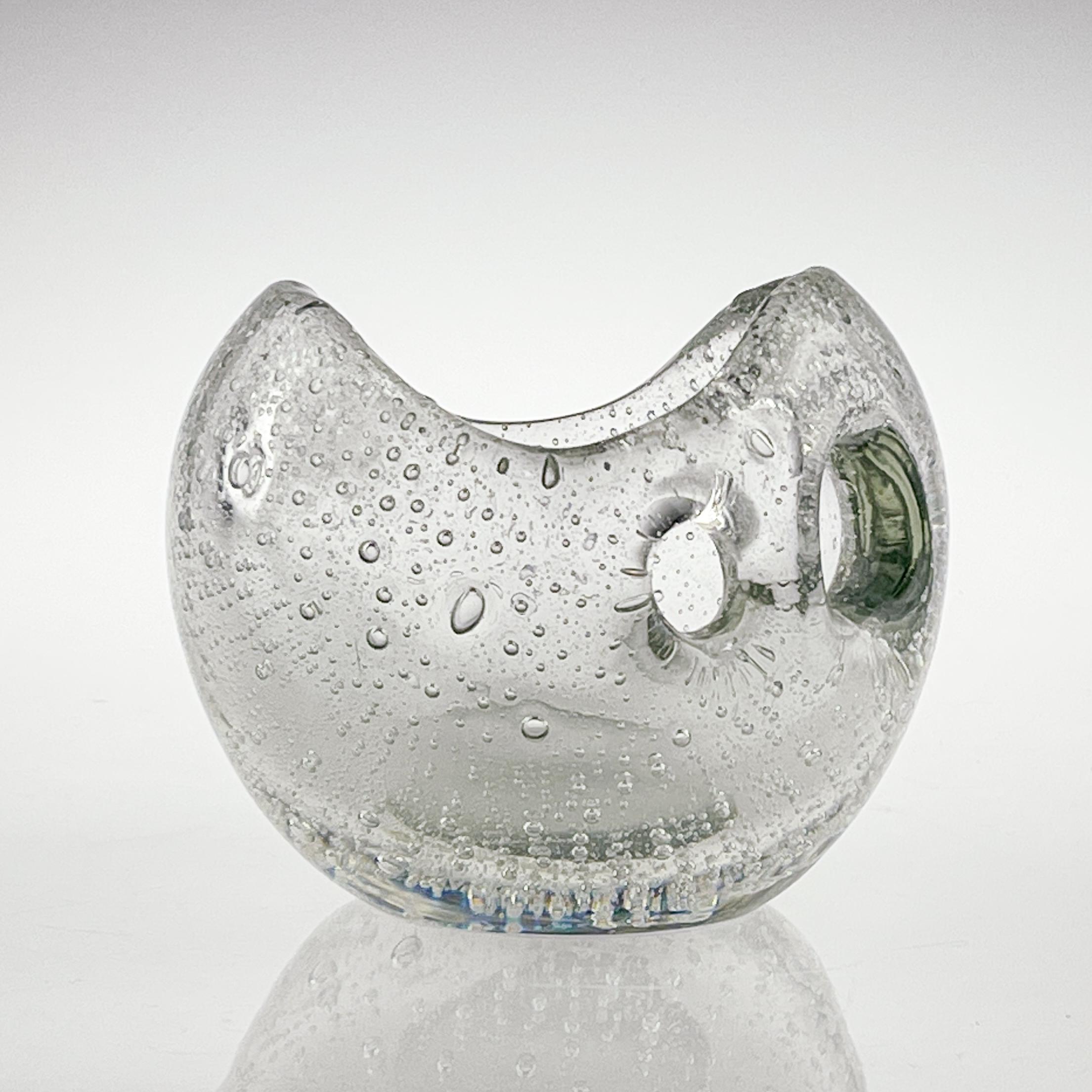 Mid-20th Century Scandinavian Modern Timo Sarpaneva Glass Sculpture Devils Pearl Handblown 1956