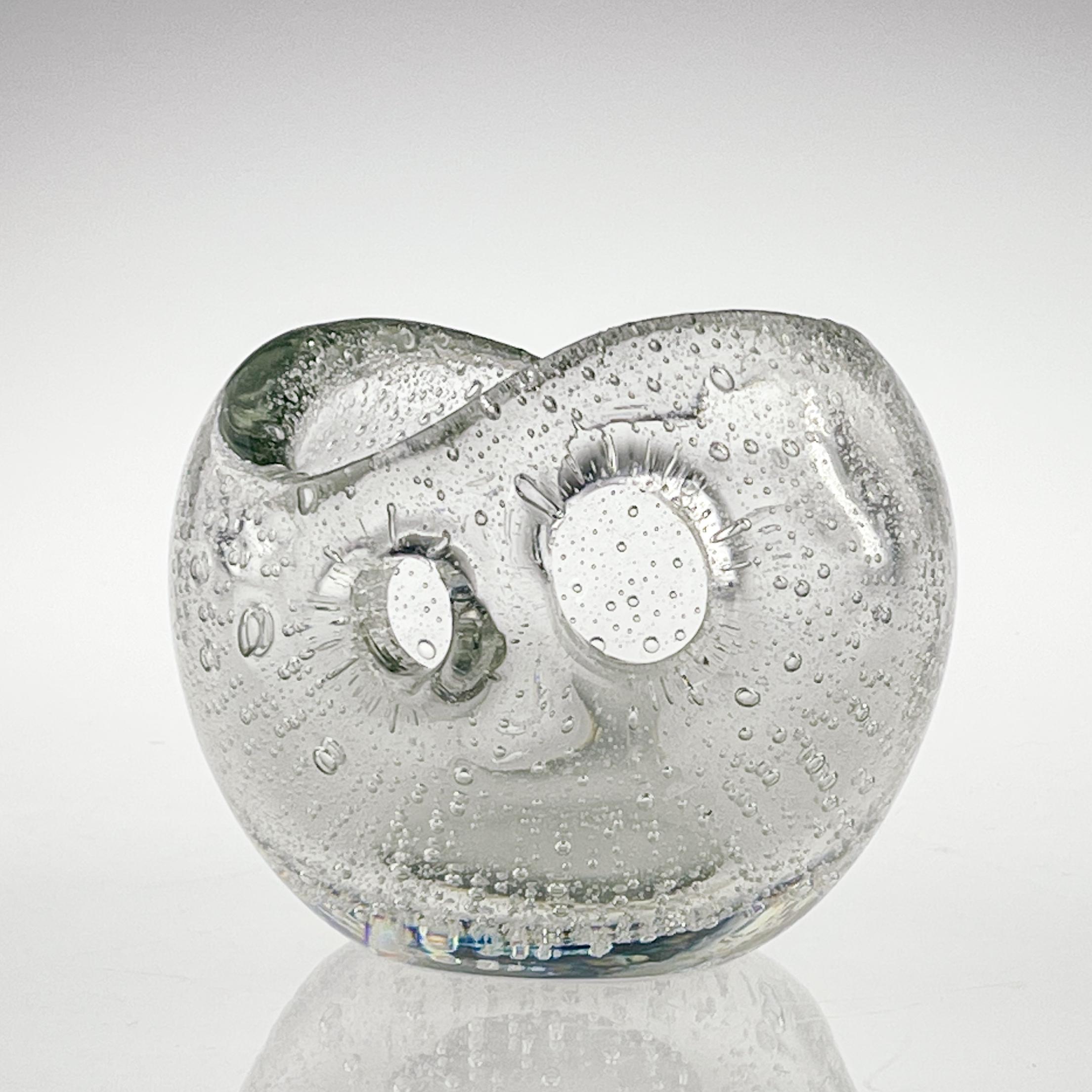 Scandinavian Modern Timo Sarpaneva Glass Sculpture Devils Pearl Handblown 1956 1