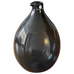 Vintage Timo Sarpaneva, "Bird" Vase or Bottle, Hand Blown Blue Glass Finland, circa 1956