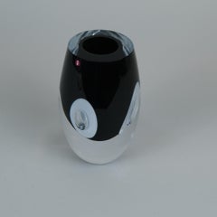 Timo Sarpaneva Objeto de vidrio artístico Claritas en blanco y negro, Iittala 2005