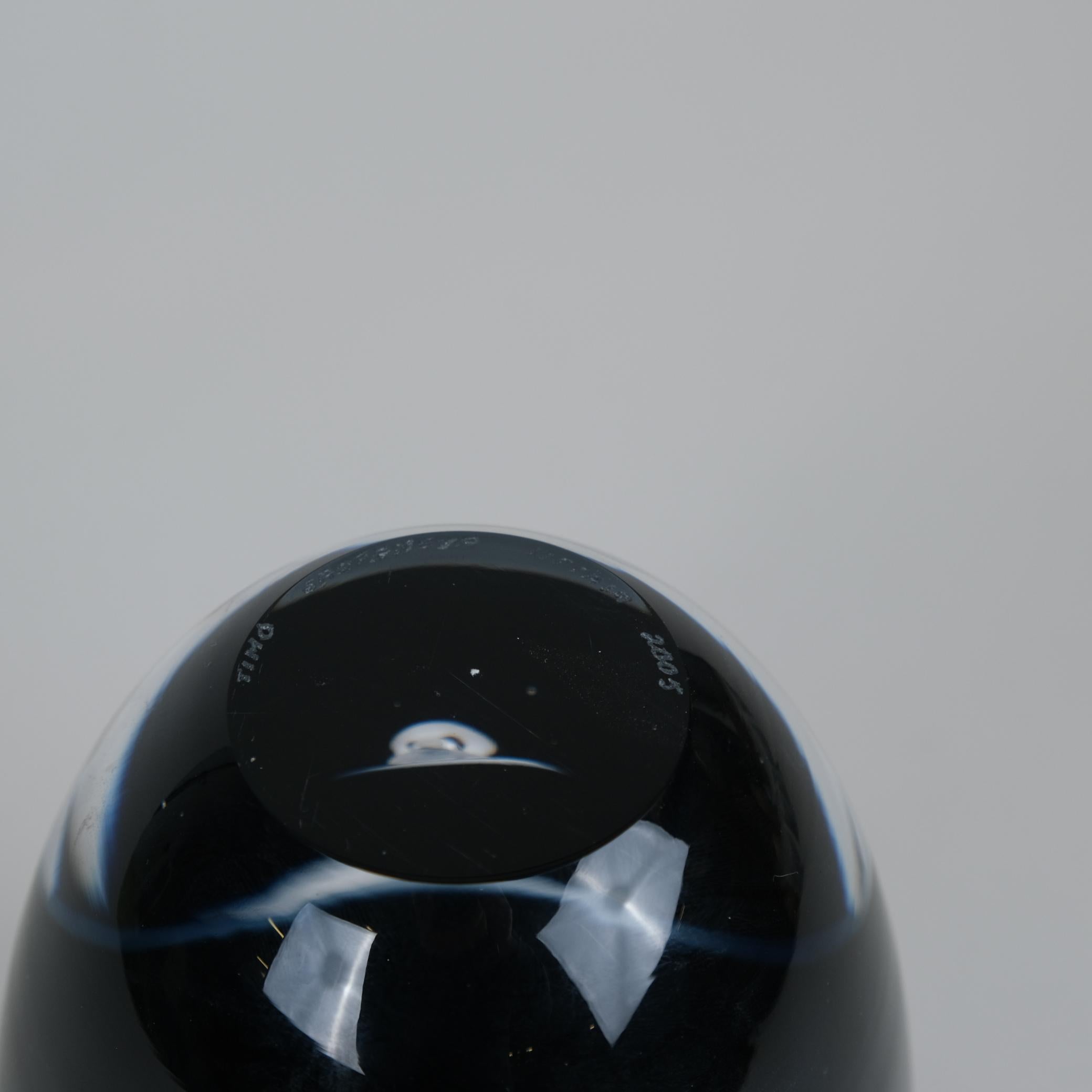 Vetro soffiato Timo Sarpaneva Claritas Art Glass Objects in bianco e nero, Iittala 2005 in vendita