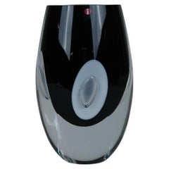 Timo Sarpaneva Objeto de vidrio artístico Claritas en blanco y negro, Iittala 2005
