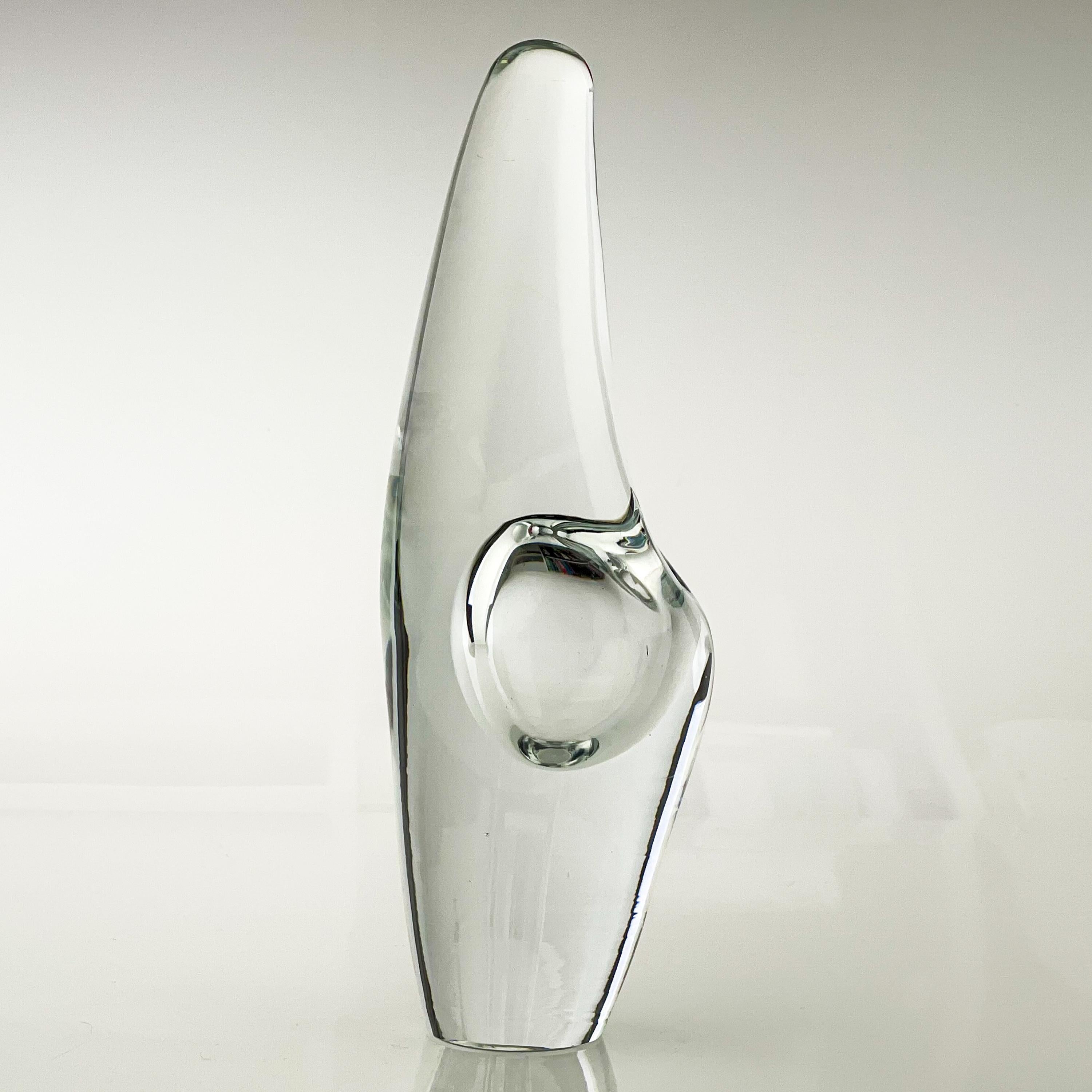 Hand-Crafted Timo Sarpaneva, Crystal Art-Object 