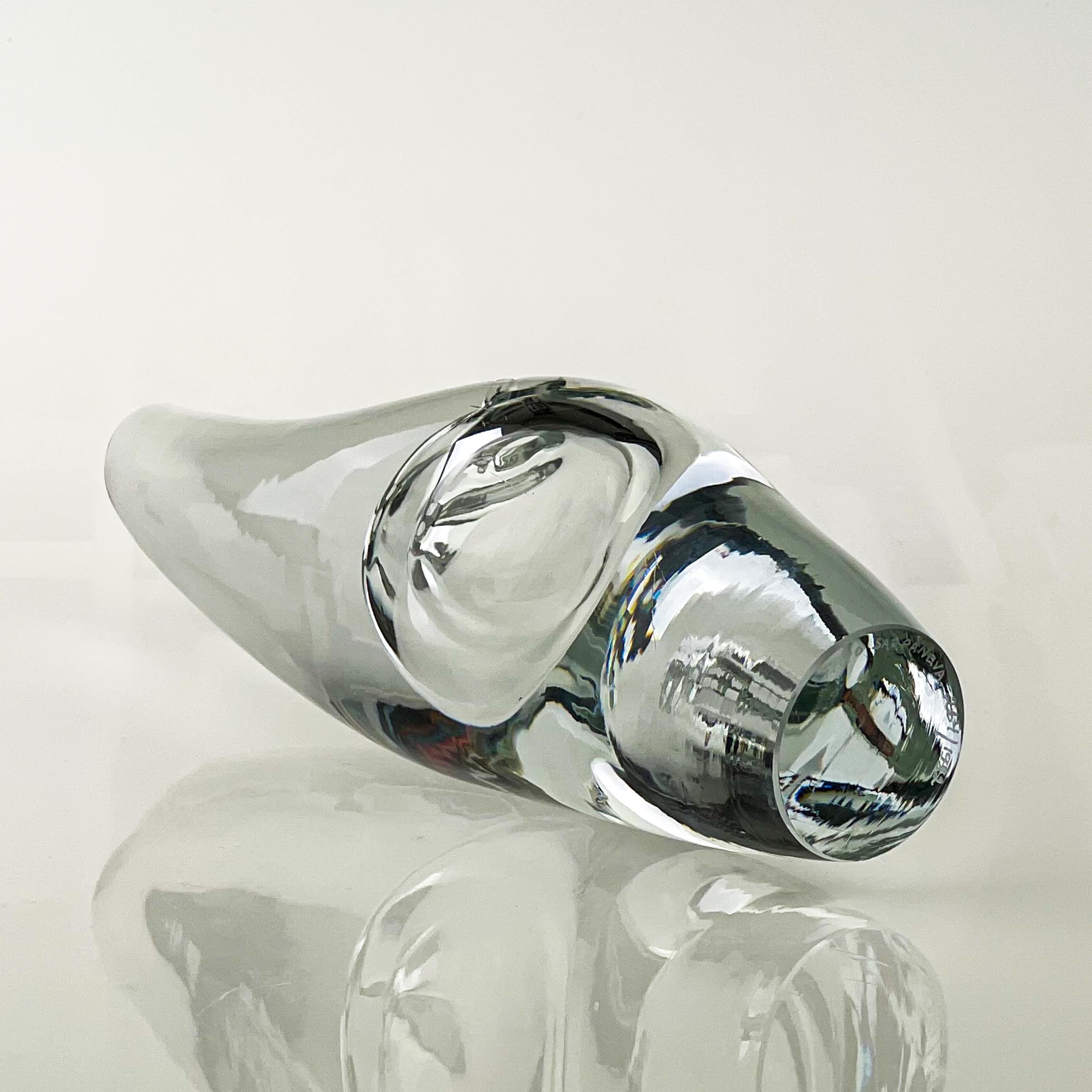 Late 20th Century Timo Sarpaneva, Crystal Art-Object 