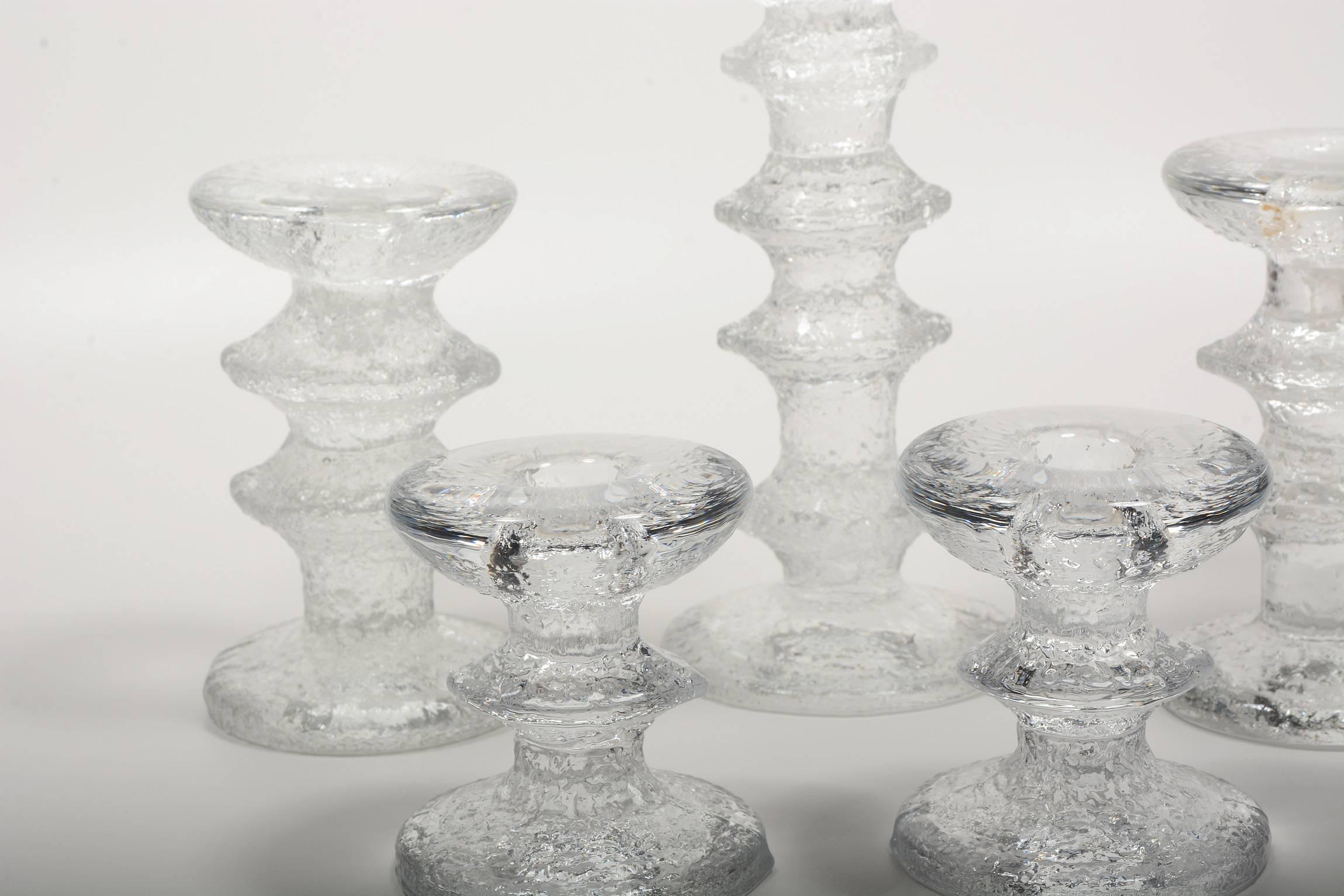 Mid-Century Modern Timo Sarpaneva Festivo Candle Holders