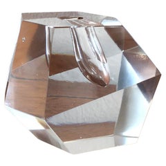 Timo Sarpaneva für Iittala, facettierte Kristall-Knospenvase, 1960er-Jahre