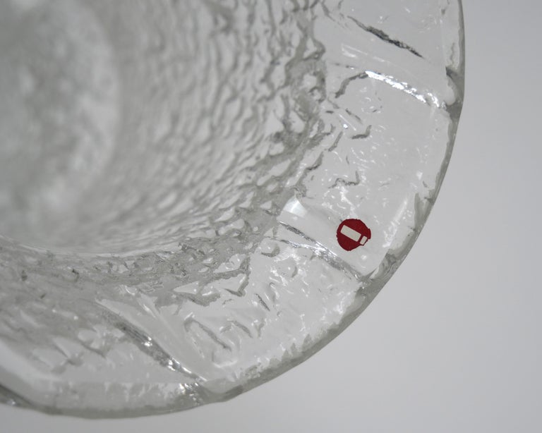 Timo Sarpaneva for Iittala, 'Nardus' Clear Glass Vase, 1968, Beautiful Example For Sale 2