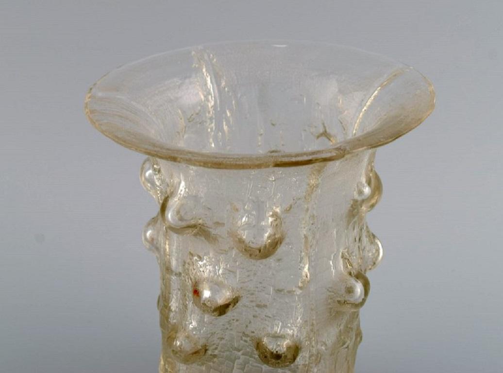 Finnish Timo Sarpaneva for Iittala, Organically Shaped Finlandia Vase in Art Glass For Sale