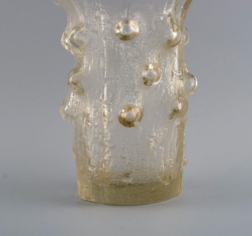 Mid-20th Century Timo Sarpaneva for Iittala, Organically Shaped Finlandia Vase in Art Glass For Sale