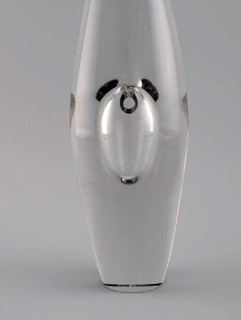 Finnish Timo Sarpaneva for Iittala, Organically Shaped Orkidea Vase in Art Glass