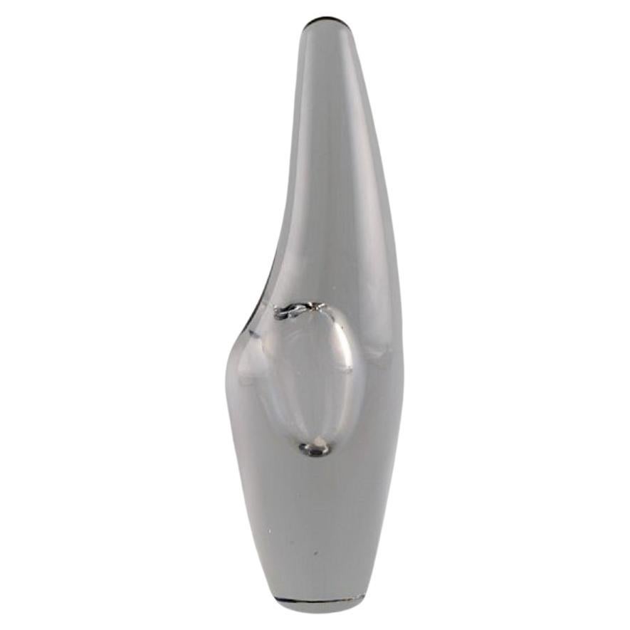 Timo Sarpaneva for Iittala, Organically Shaped Orkidea Vase in Art Glass