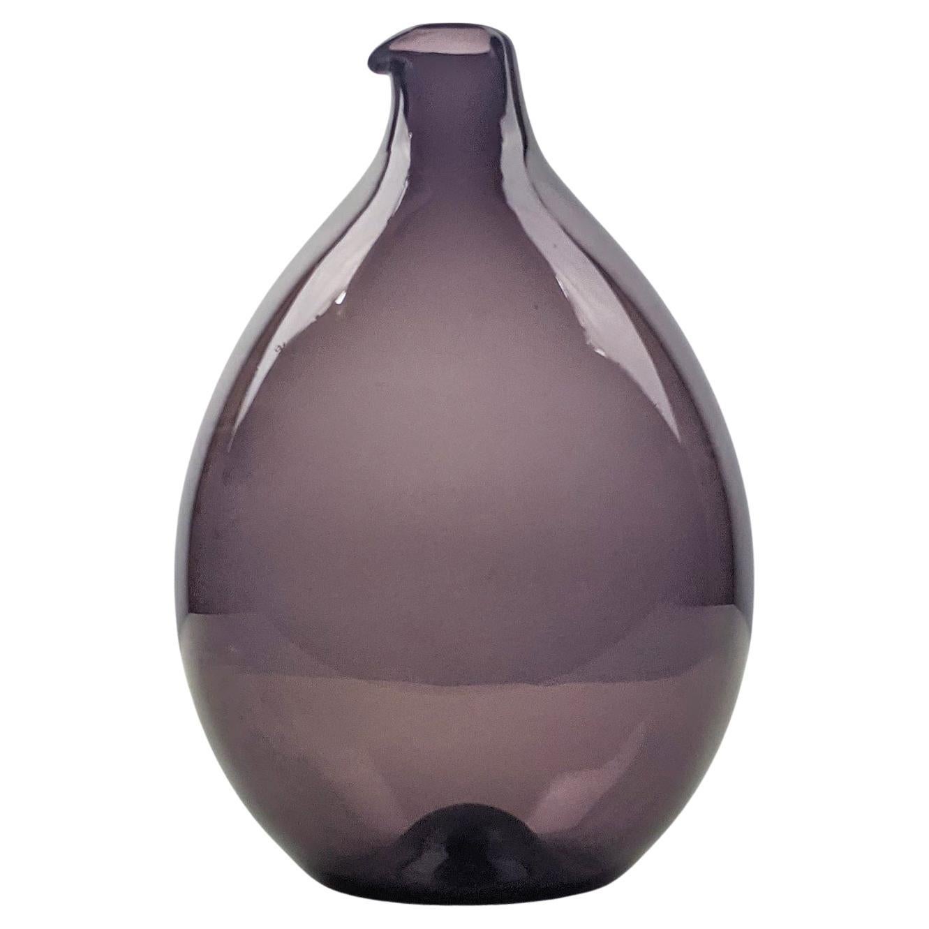 Timo Sarpaneva for Iittala, Purple Bird Bottle Vase 1956 Beautiful Early Example