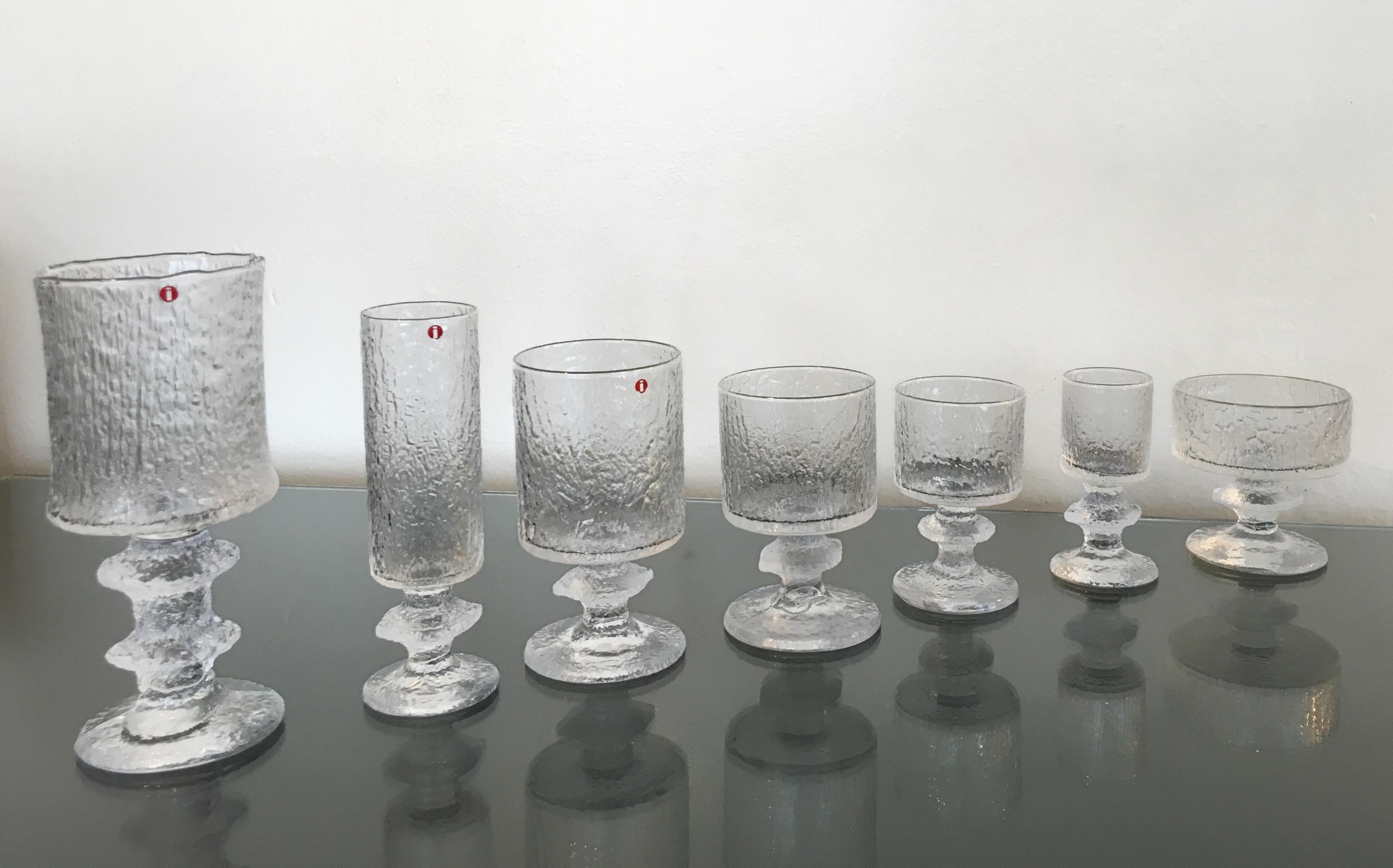Timo Sarpaneva für Iittala Seltenes Service für sechs Stemware im Angebot 2