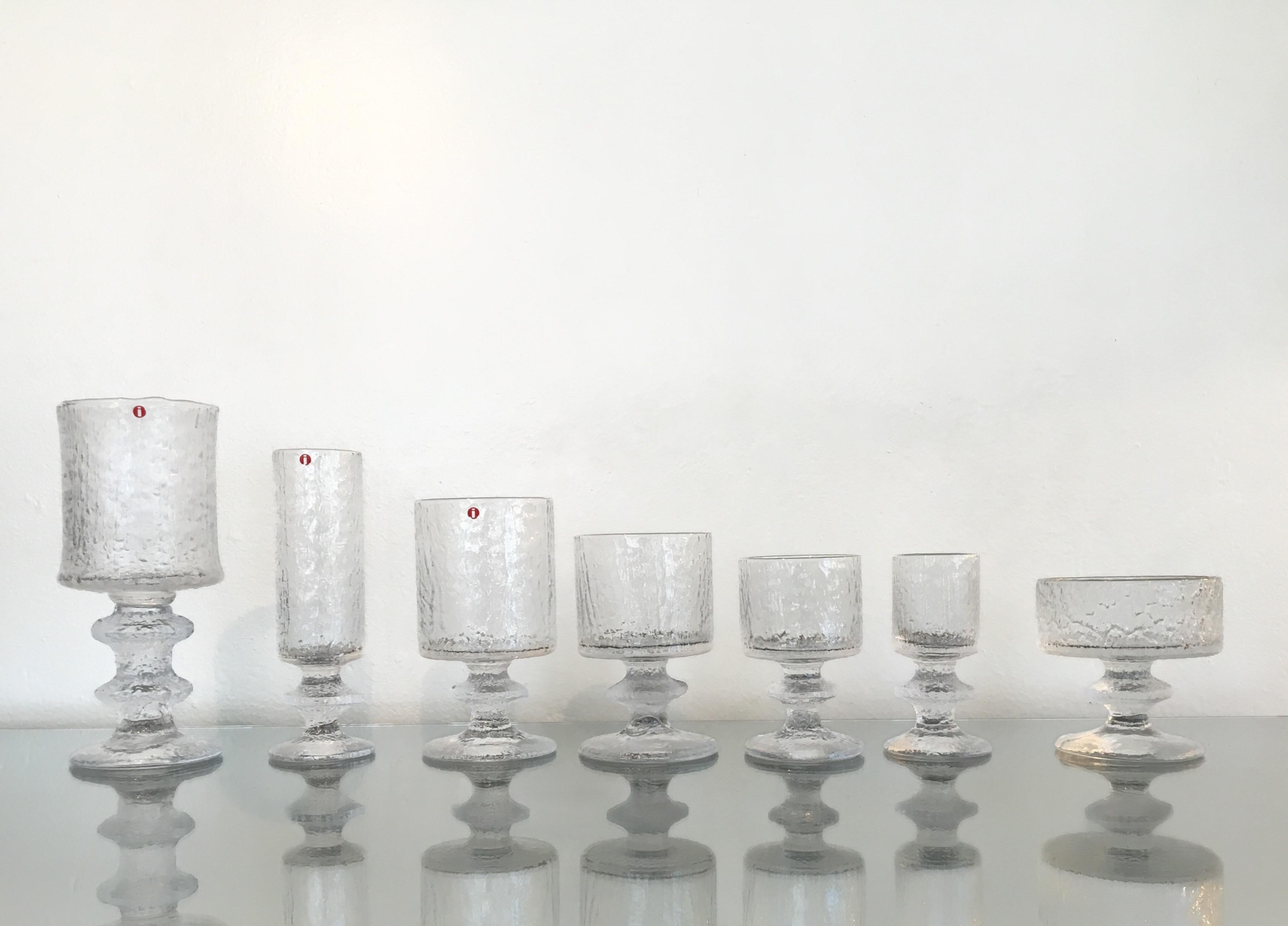 Timo Sarpaneva für Iittala Seltenes Service für sechs Stemware im Angebot 3