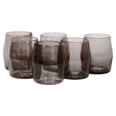 Timo Sarpaneva für Iittala Satz von 6 lila Schnapsgläsern, Finnland 1950er-1960er Jahre