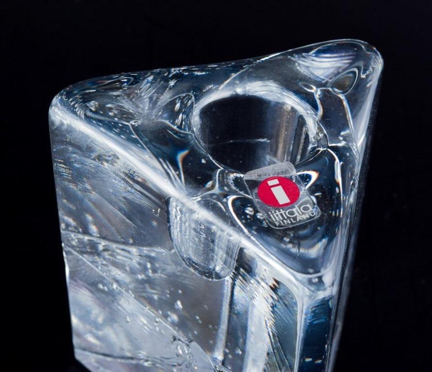 Timo Sarpaneva für Iittala. Drei dreieckige Kerzenhalter aus „Arkipelago“-Glas im Zustand „Hervorragend“ im Angebot in Copenhagen, DK
