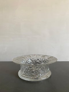 Vase en verre moulé Timo Sarpaneva pour Ittala, Finlande, années 1960
