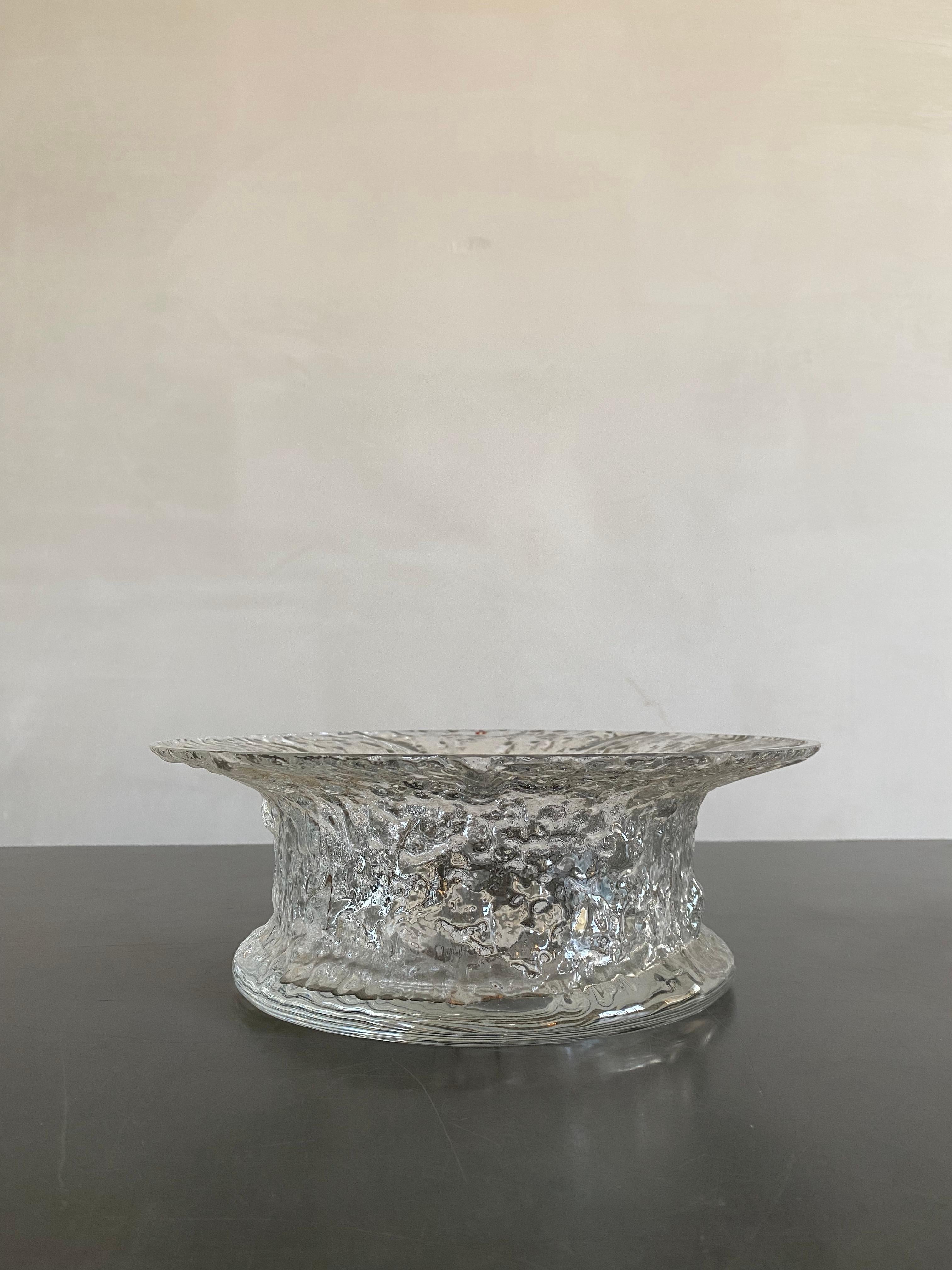 Scandinavian Modern Timo Sarpaneva for Ittala Moulded Glass Vase, Finland, 1960s For Sale