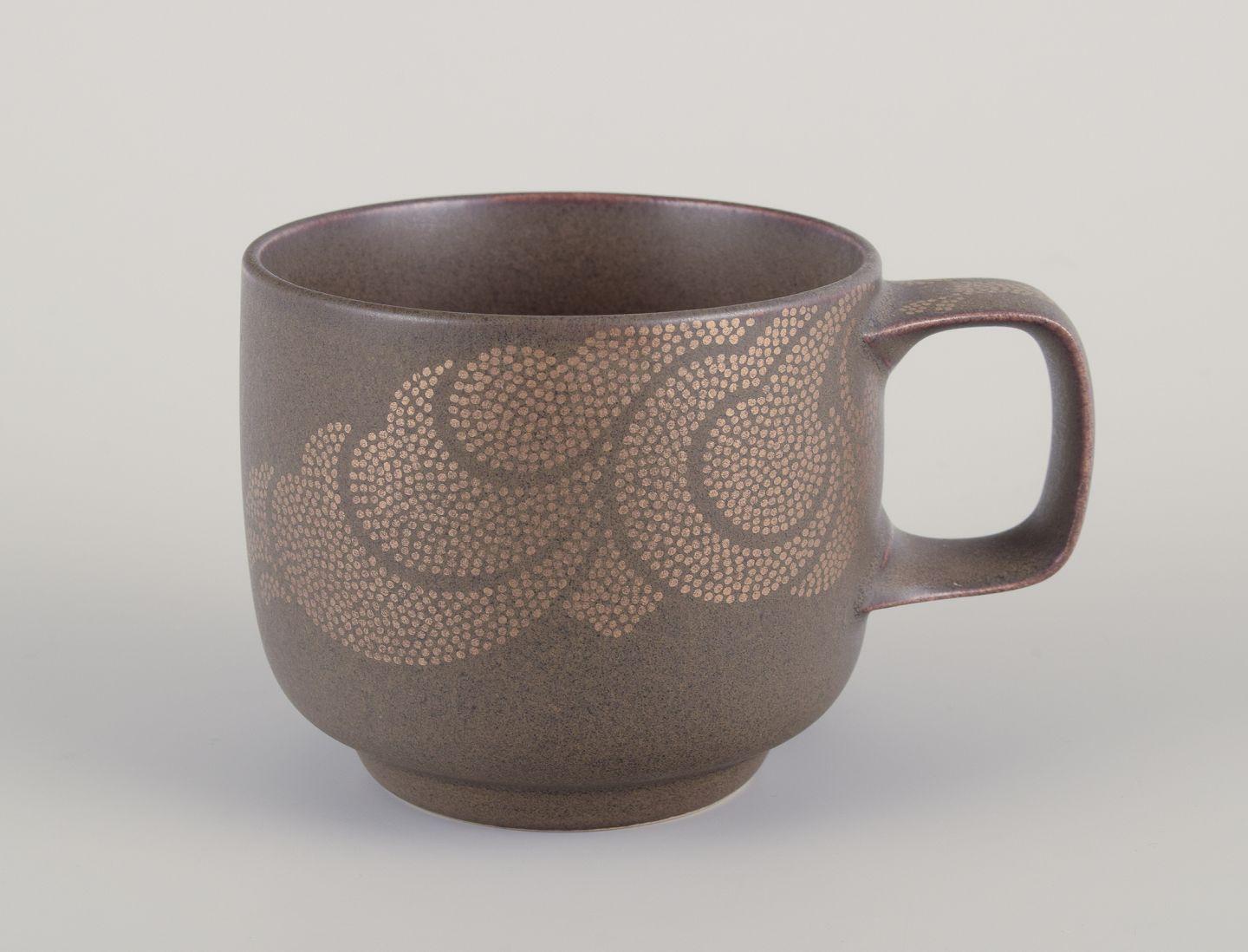 Timo Sarpaneva para Rosenthal, Alemania. Seis tazas y platillos de café 