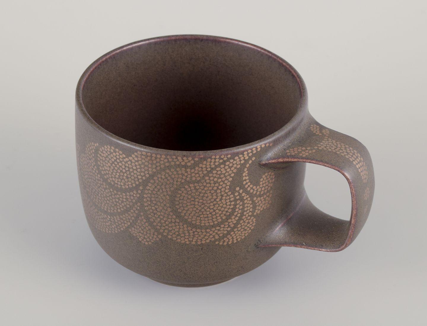 Timo Sarpaneva para Rosenthal, Alemania. Seis tazas y platillos de café 