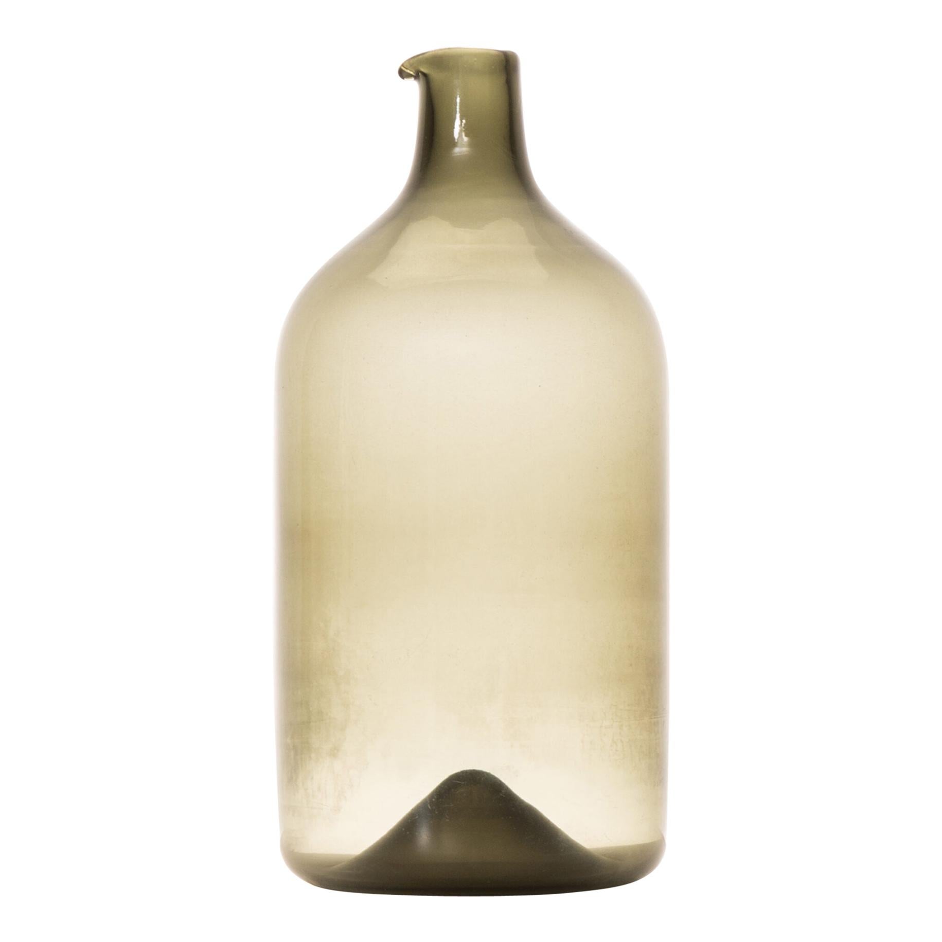 Timo Sarpaneva Glass Bottle / Vase Model Pullo / Bird by Iittala in Finland For Sale