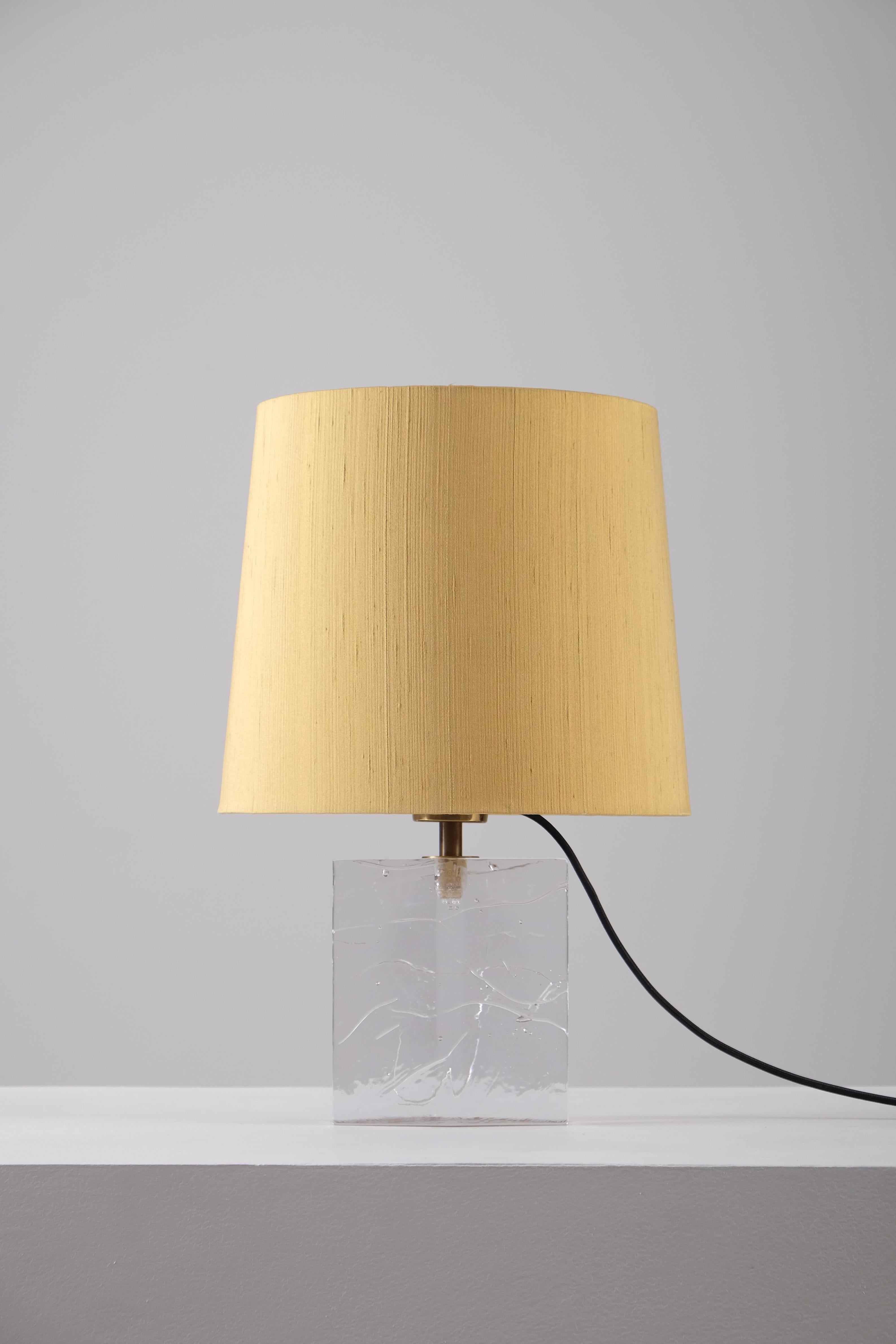 Lampe de bureau en verre Timo Sarpaneva, Finlande, années 1960 Bon état - En vente à Stockholm, SE