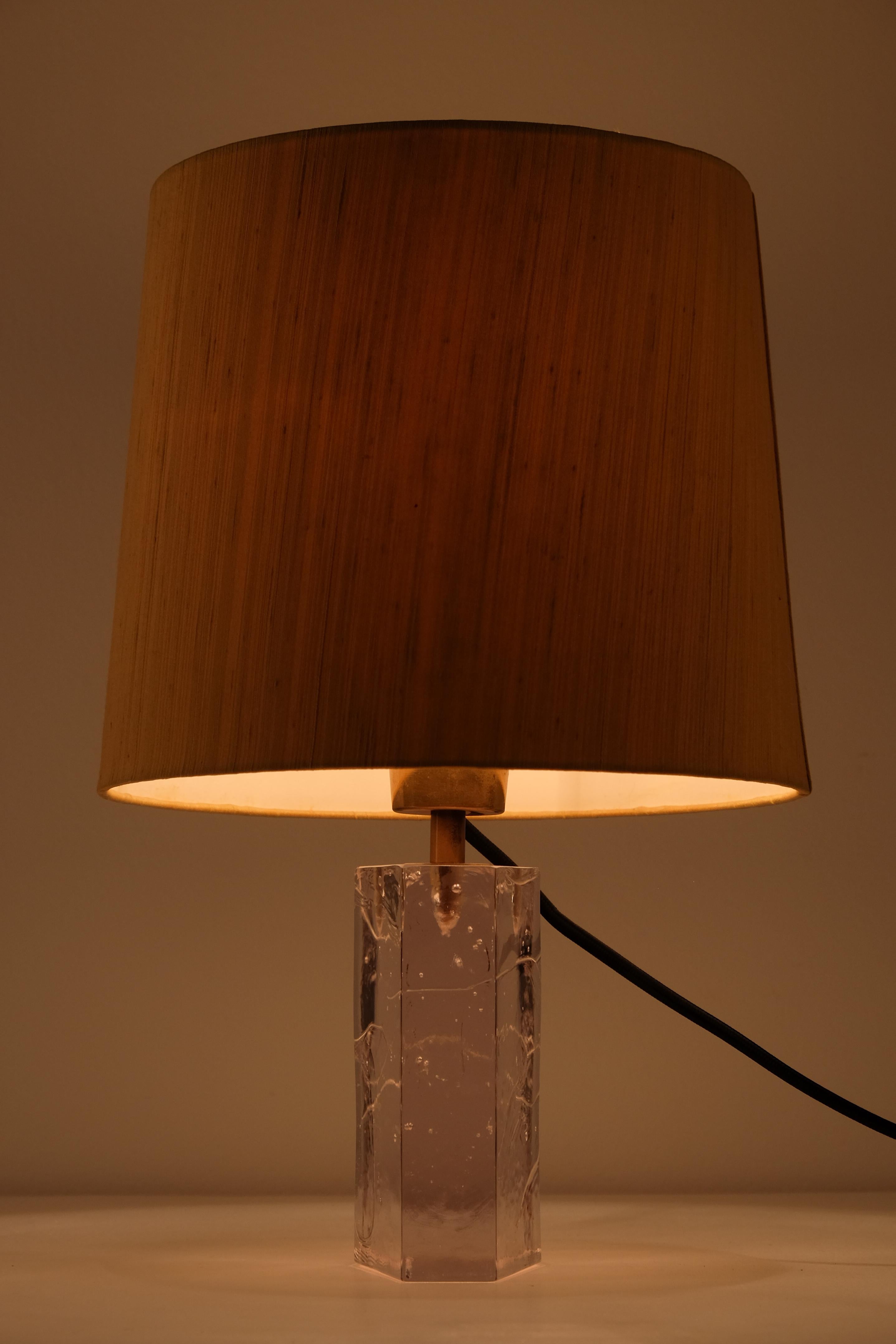 Lampe de bureau en verre Timo Sarpaneva, Finlande, années 1960 en vente 1