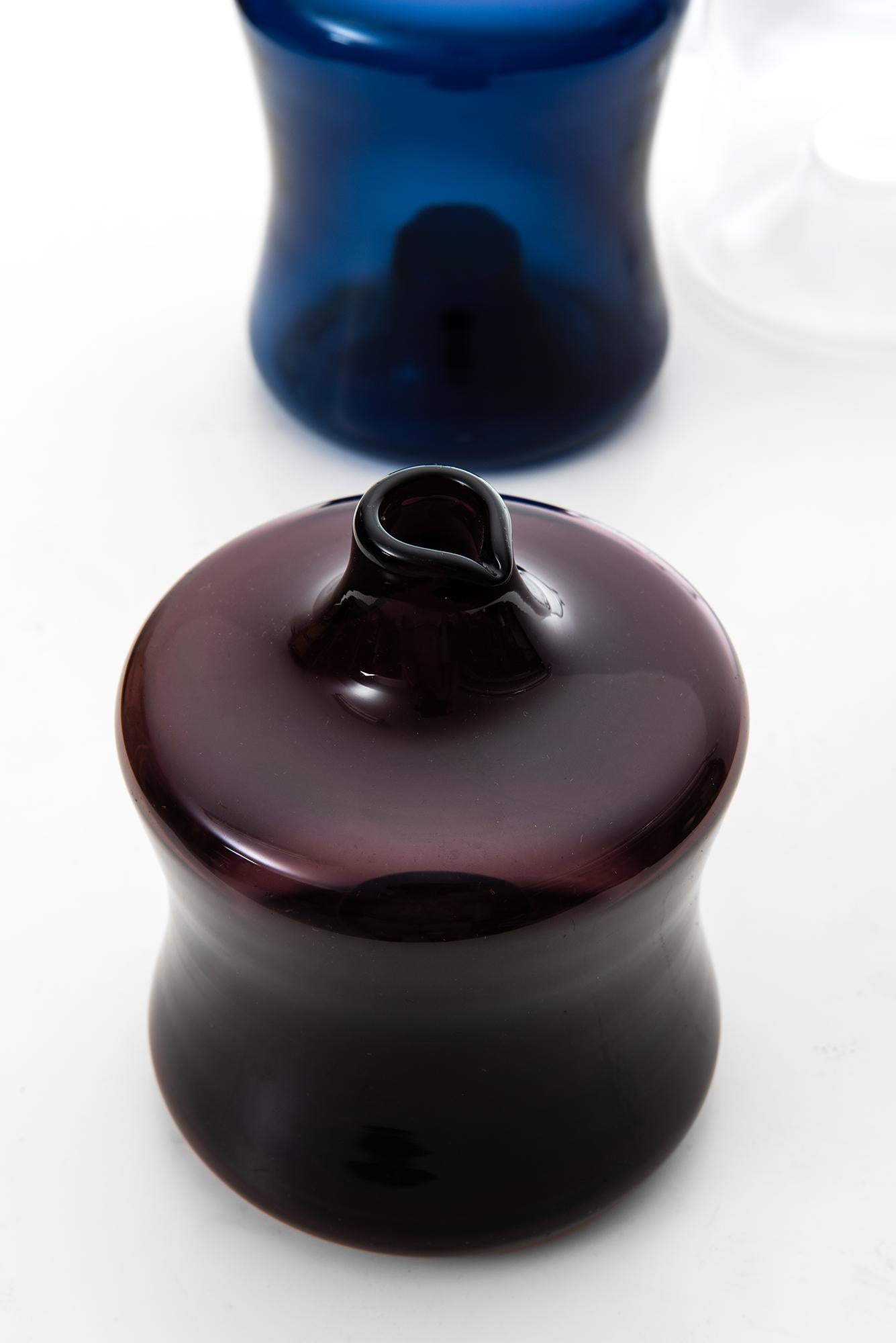 Finnish Timo Sarpaneva Glass Vases by Iittala in Finland For Sale