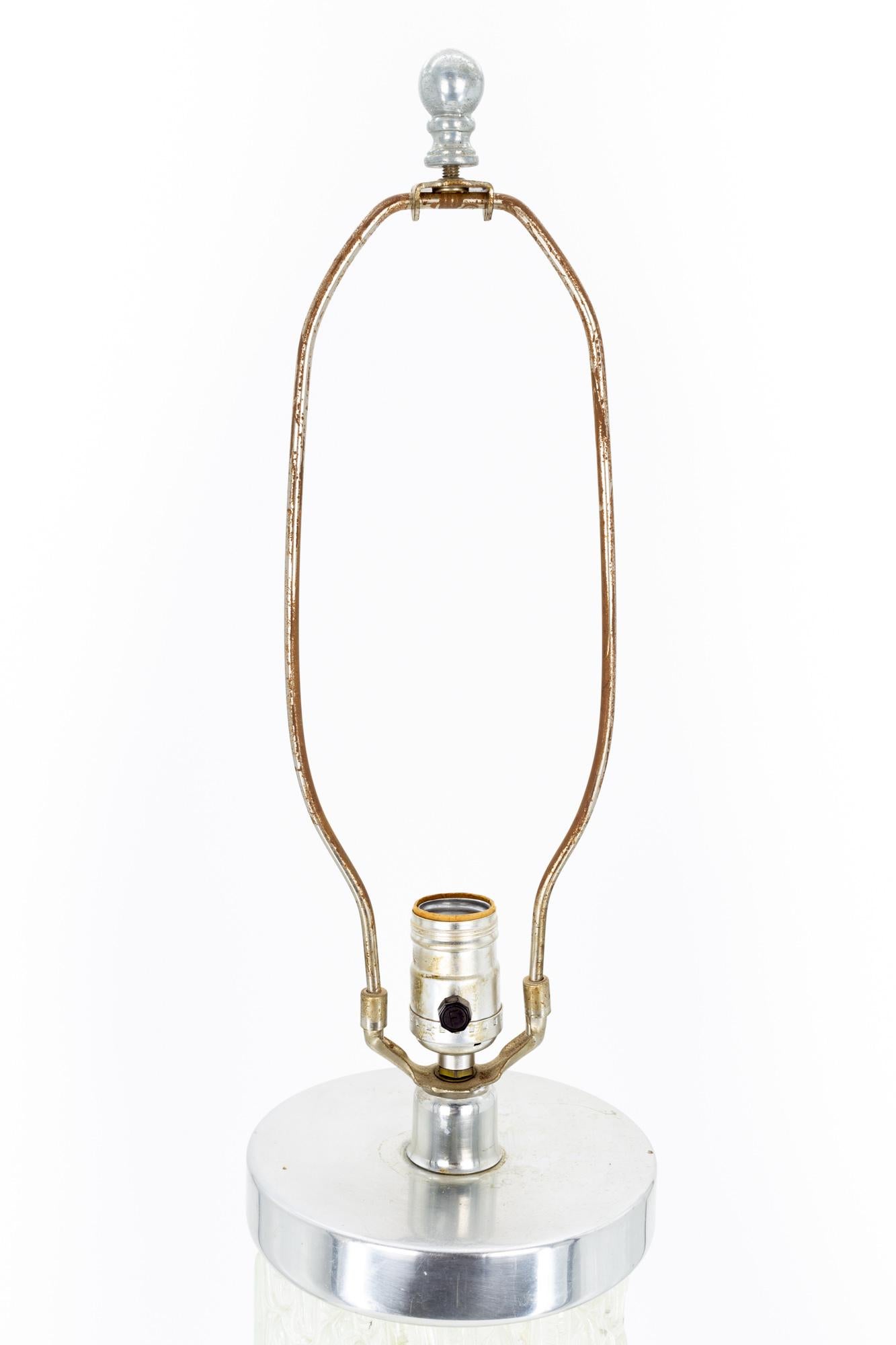 Timo Sarpaneva Iittala Festivo Style Mid Century Glass & Chrome Table Lamp For Sale 1