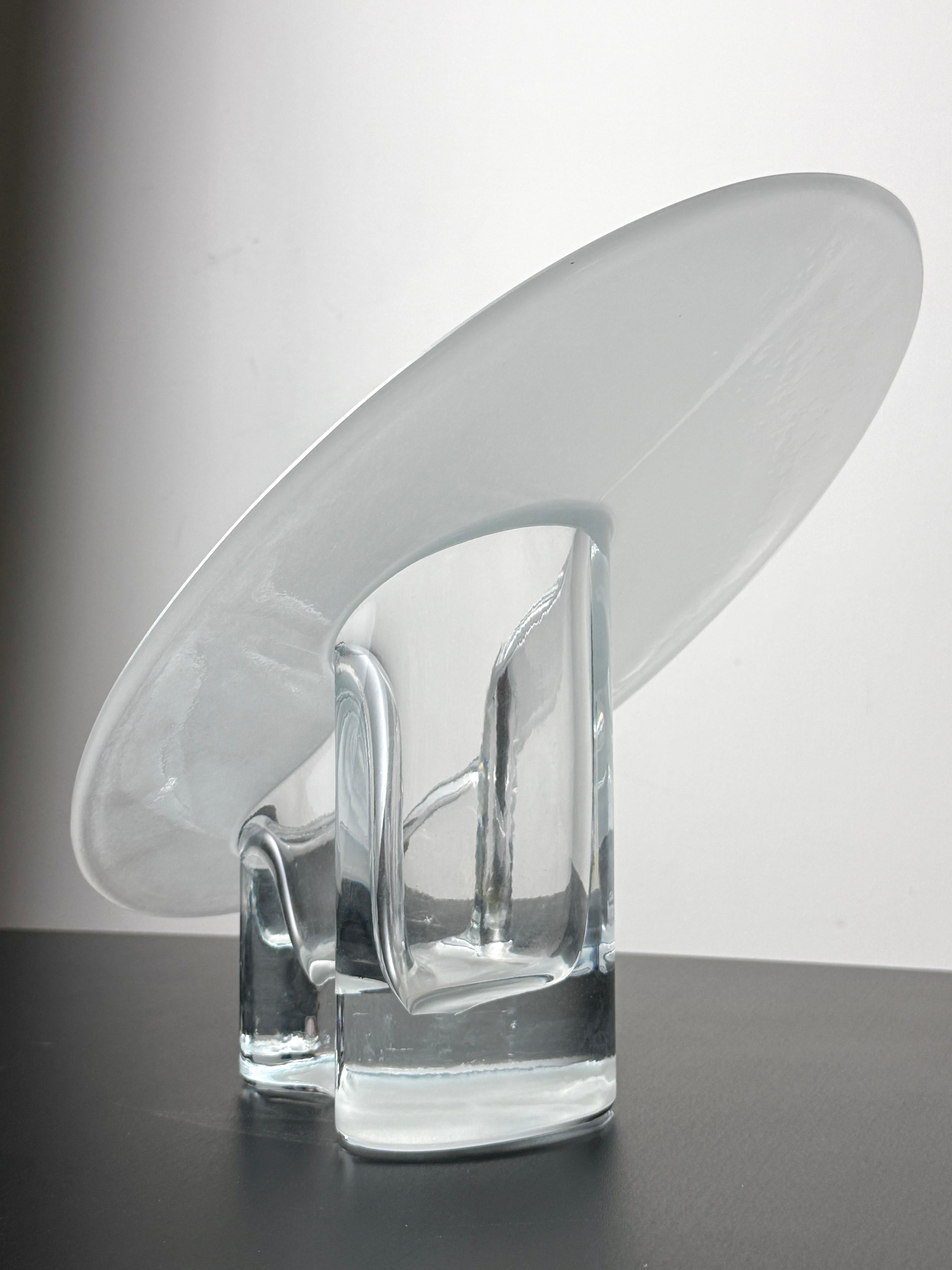 Vetro Timo Sarpaneva Large Sculptural Glass Vase Marcel Iittala Finland 20th Century in vendita