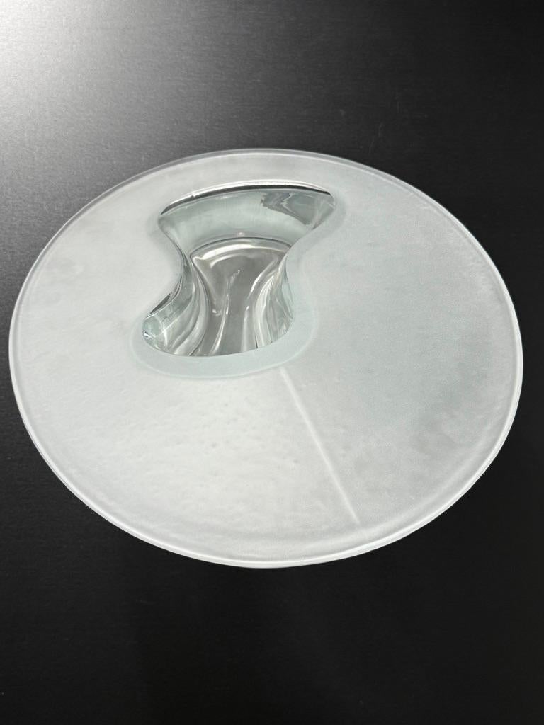 Timo Sarpaneva Large Sculptural Glass Vase Marcel Iittala Finland 20th Century in vendita 2