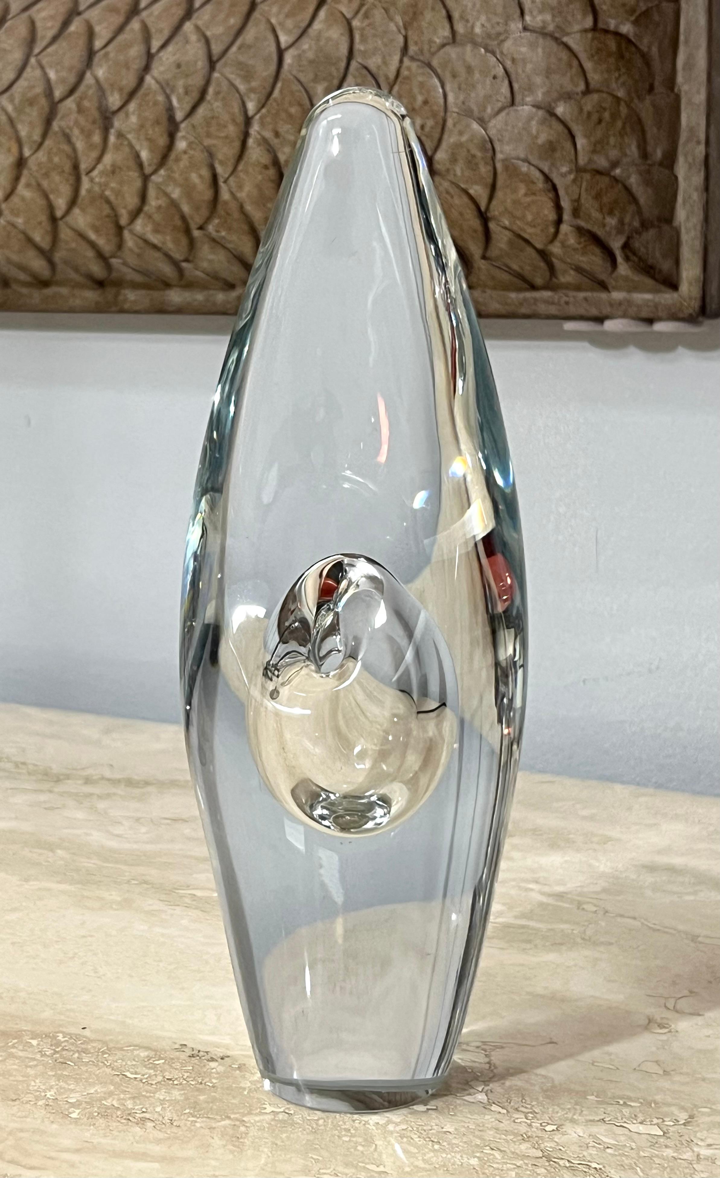 Finlandais Vase d'art orchidée de Timo Sarpaneva pour Littala Finlande en vente