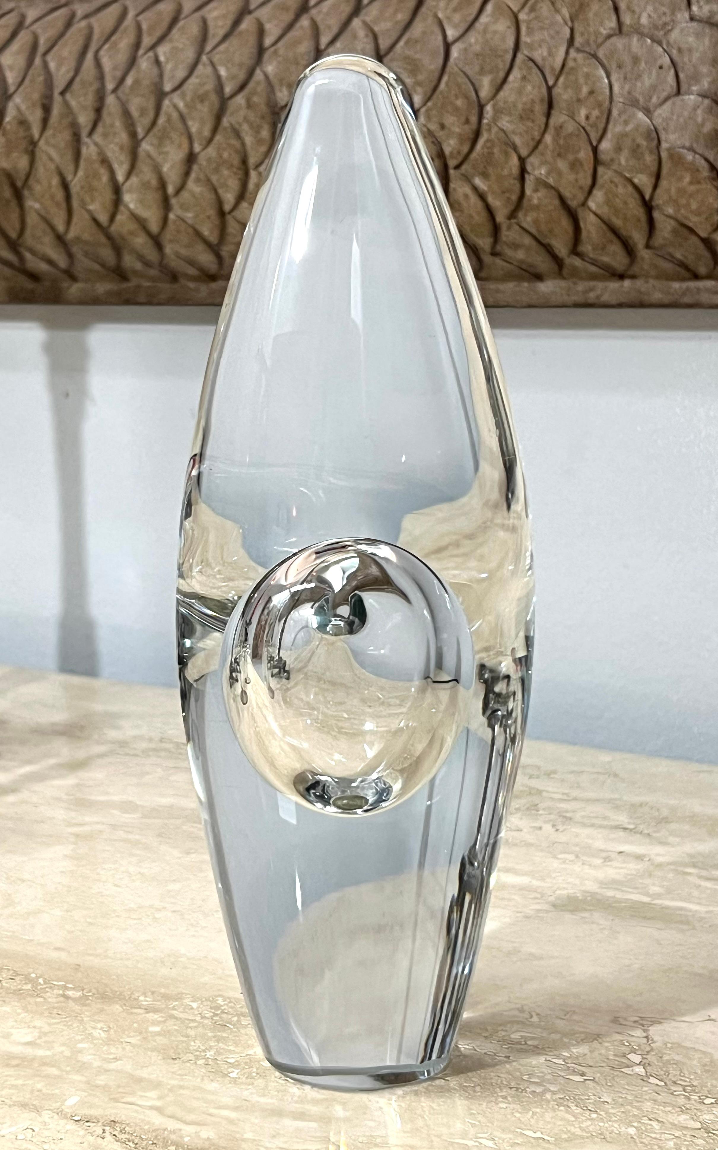 Milieu du XXe siècle Vase d'art orchidée de Timo Sarpaneva pour Littala Finlande en vente