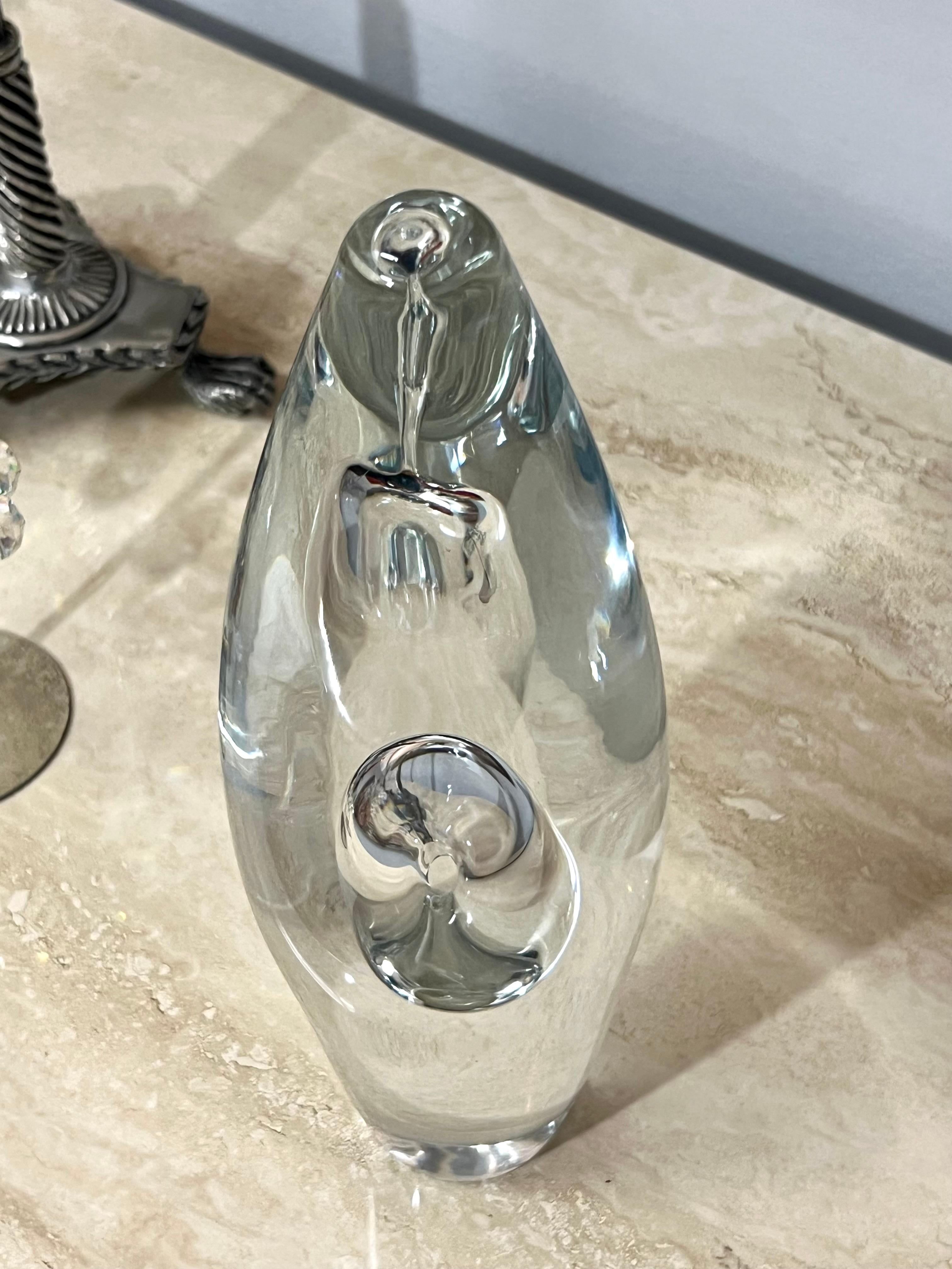 Vase d'art orchidée de Timo Sarpaneva pour Littala Finlande en vente 2
