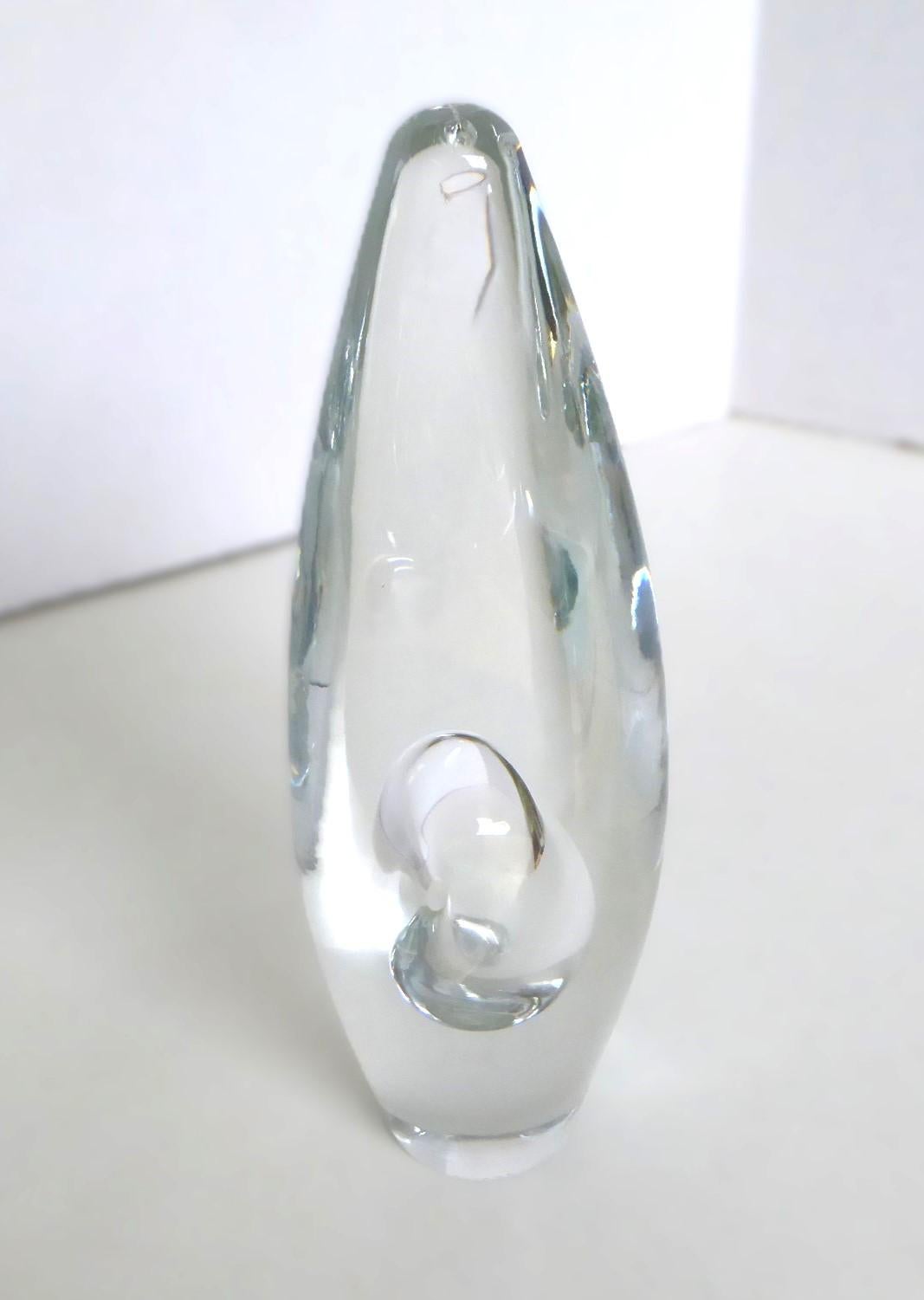 Timo Sarpaneva Orchidee oder Orkidea Skulpturales Kristallgefäß 1987 Iittala Finnland (Finnisch) im Angebot