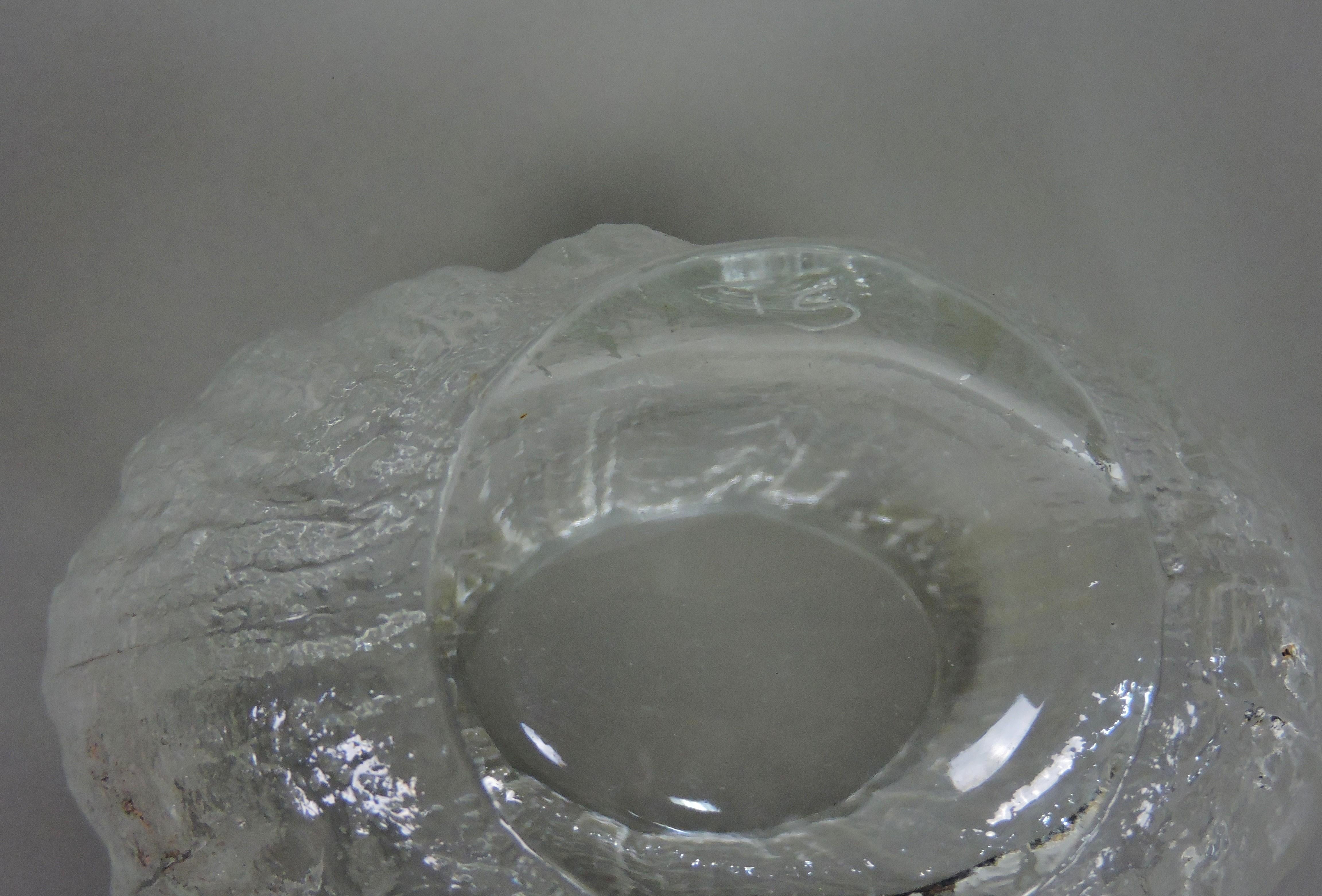 Timo Sarpaneva Scandinavian Modern Minora Clear Glass Vase for Iitala Finland For Sale 2