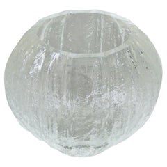 Timo Sarpaneva Scandinavian Modern Minora Clear Glass Vase for Iitala Finland
