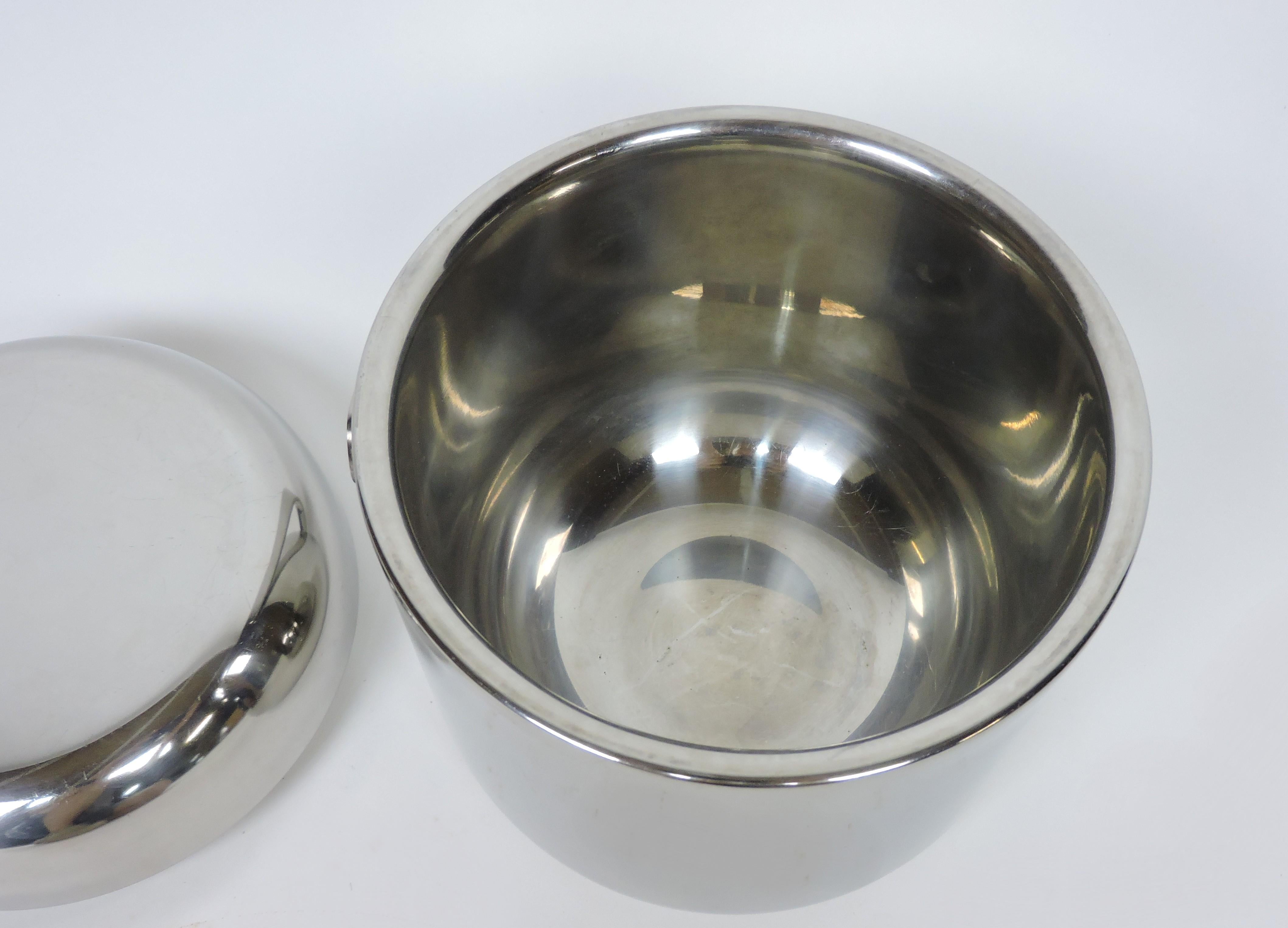 Timo Sarpaneva Scandinavian Modern Stainless Steel Ice Bucket for OPA Finland 1