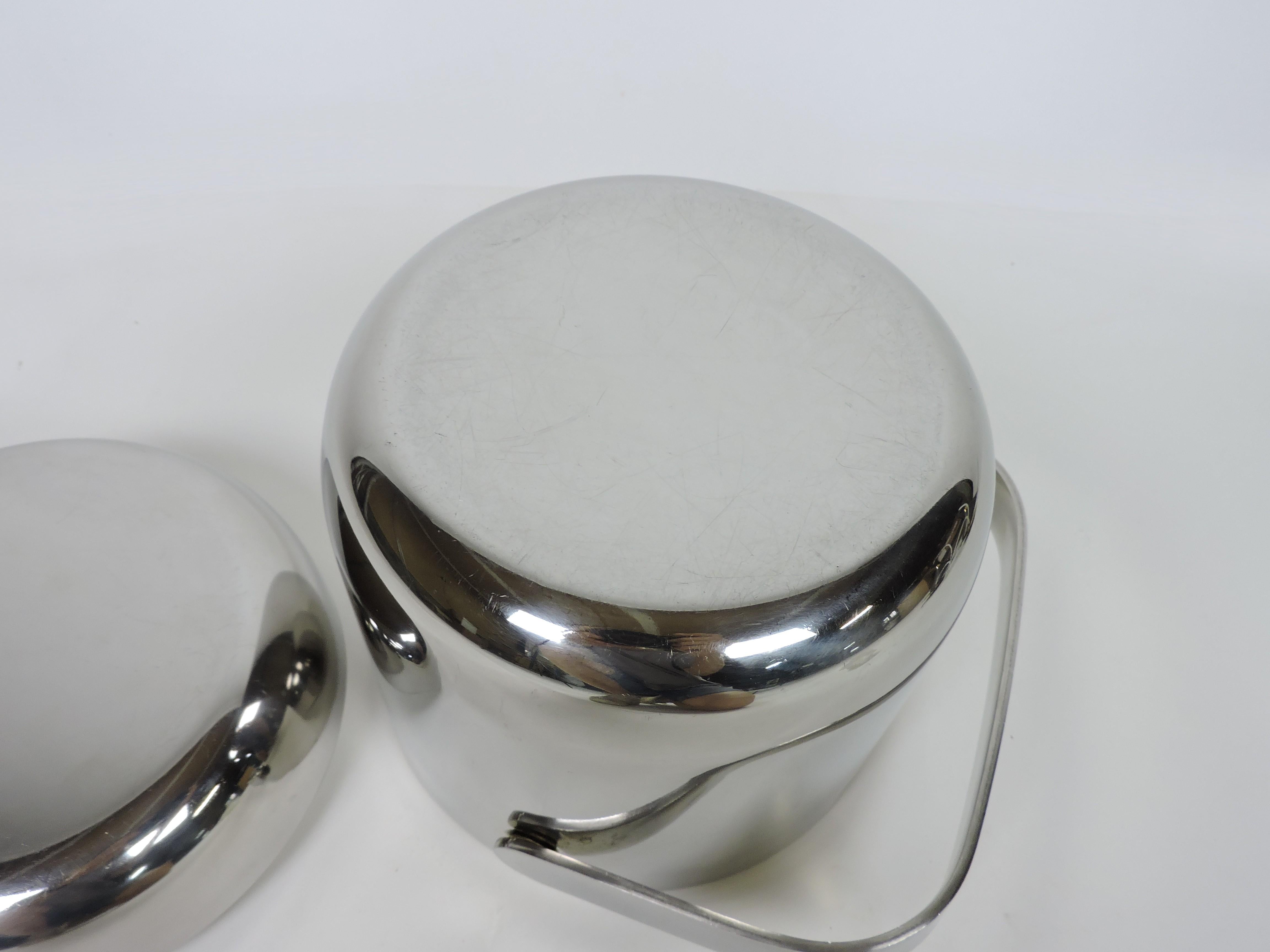 Timo Sarpaneva Scandinavian Modern Stainless Steel Ice Bucket for OPA Finland 2