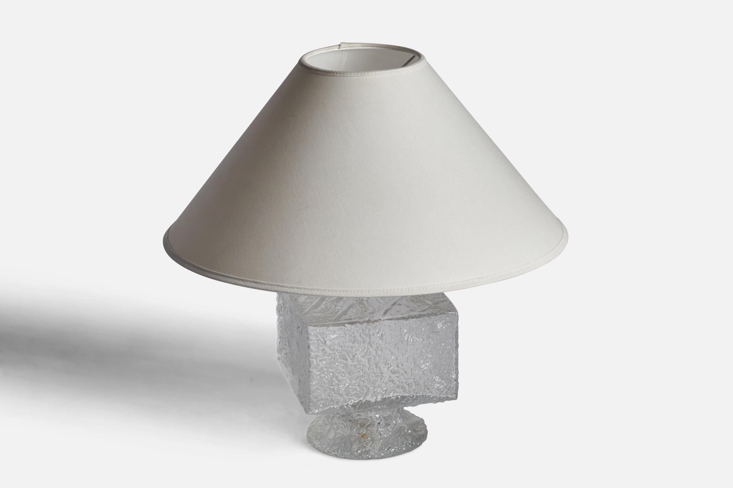 Mid-Century Modern Timo Sarpaneva, Table Lamp, Glass, Finland, 1969 For Sale