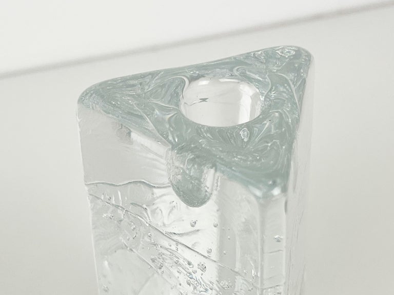 Timo Sarpaneva Triangular 'Archipelago' Candleholder for Iittala In Excellent Condition For Sale In Fort Lauderdale, FL