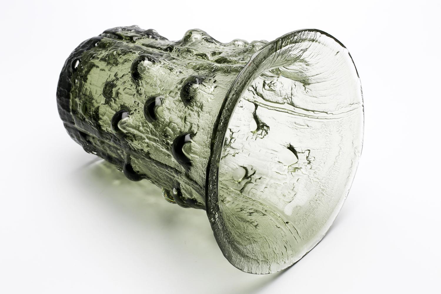 Vetro artistico Timo Sarpaneva / Vaso FINLANDIA(Grigio) 3356 / Iittala in vendita