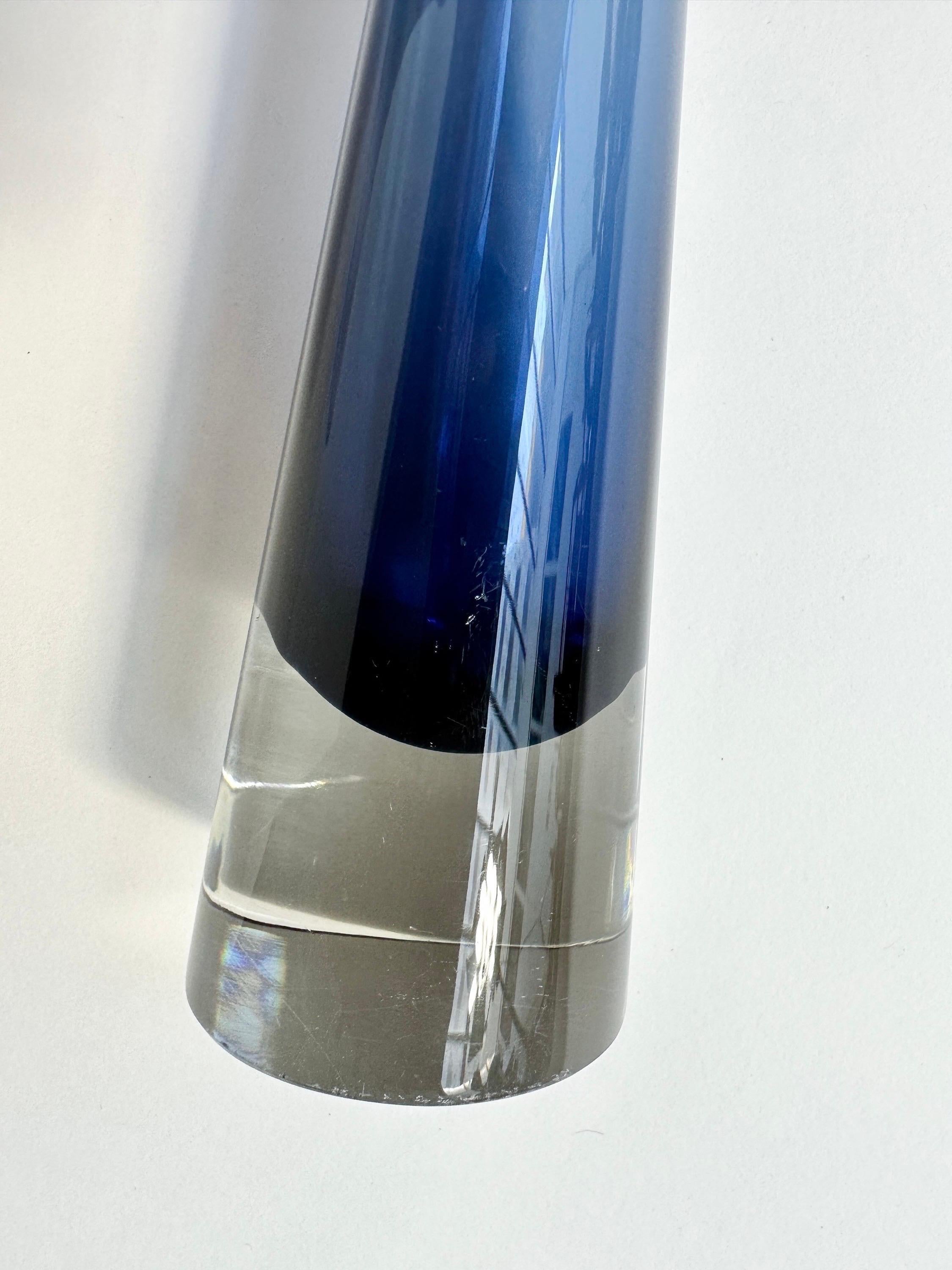 Crystal Timo Sarpaneva Vase Iittala Jääpuikko Decanter Glass Finland 1958 For Sale