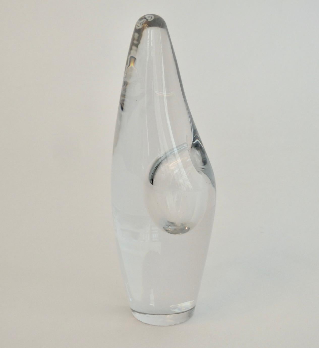 Timo Sarpeneva for Littala Orkidea or Orchid Sculptural Bud Vase In Good Condition For Sale In Ferndale, MI