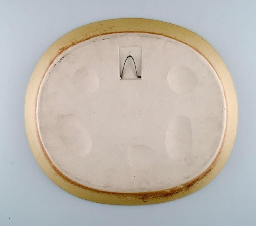 Timo Sarvimäki 'B. 1948' for Designhuset, Oval Dish in Ceramics with Fruits In Excellent Condition For Sale In Copenhagen, DK