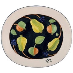 Timo Sarvimäki for the Design House, Large Dish with Fruits, Sweden, 1960s