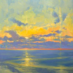 Dissolving Sunset, peinture à l'huile sur toile
